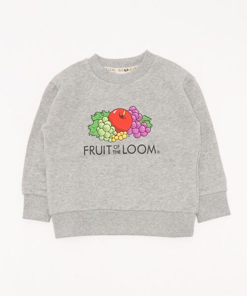 FRUIT OF THE LOOM（フルーツオブザルーム）の「キッズ プリントスウェットシャツ / 長袖 / スウェット / 前面 / ロゴ / プリント / ユニセックス（スウェット・キッズ・ホワイト/ブラック/グレー・90-100cm/110-120cm/130-140cm）」の5枚目の写真