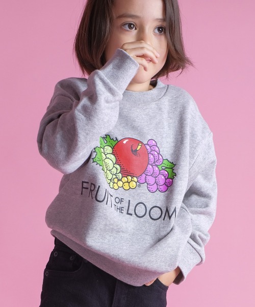 FRUIT OF THE LOOM（フルーツオブザルーム）の「キッズ プリントスウェットシャツ / 長袖 / スウェット / 前面 / ロゴ / プリント / ユニセックス（スウェット・キッズ・ホワイト/ブラック/グレー・90-100cm/110-120cm/130-140cm）」の20枚目の写真