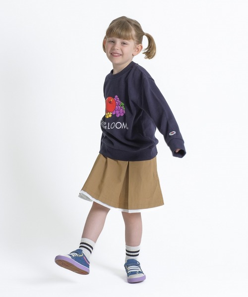 FRUIT OF THE LOOM（フルーツオブザルーム）の「キッズ プリントスウェットシャツ / 長袖 / スウェット / 前面 / ロゴ / プリント / ユニセックス（スウェット・キッズ・ホワイト/ブラック/グレー・90-100cm/110-120cm/130-140cm）」の8枚目の写真