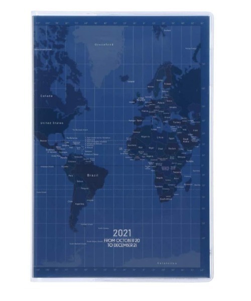 セール 手帳 21 スケジュール帳 ダイアリー ウィークリー バーチカル 年10月始まり B6変型 グローブ マークス 手帳 メモ帳 Mark S マークス のファッション通販 Zozotown