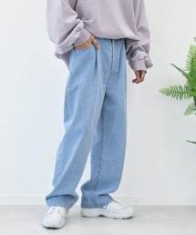 Perushu | ワイドストレートパンツ(デニムパンツ)