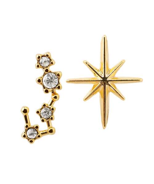 ANEMONE(アネモネ)の「ビジューが紡ぐ星座ピアス(ピアス(両耳用)・レディース・F/H/G/E/C/K/A/I/B/J/D/L・FREE)」の2枚目の写真