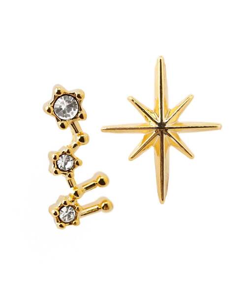 ANEMONE(アネモネ)の「ビジューが紡ぐ星座ピアス(ピアス(両耳用)・レディース・F/H/G/E/C/K/A/I/B/J/D/L・FREE)」の5枚目の写真