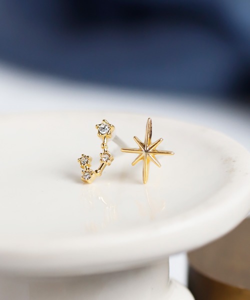 ANEMONE(アネモネ)の「ビジューが紡ぐ星座ピアス(ピアス(両耳用)・レディース・F/H/G/E/C/K/A/I/B/J/D/L・FREE)」の4枚目の写真