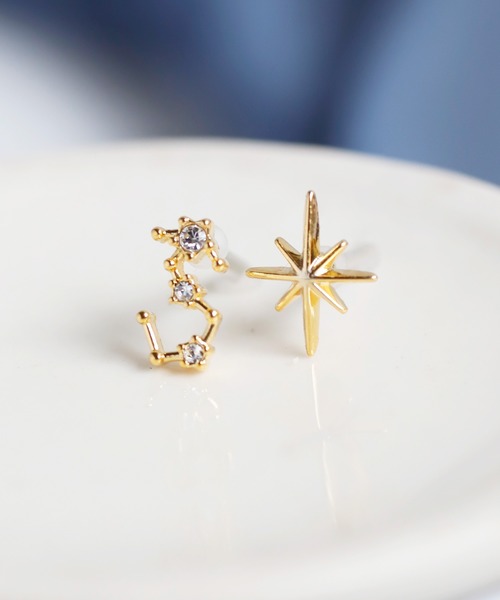 ANEMONE(アネモネ)の「ビジューが紡ぐ星座ピアス(ピアス(両耳用)・レディース・F/H/G/E/C/K/A/I/B/J/D/L・FREE)」の8枚目の写真