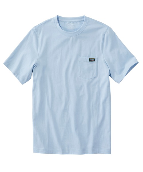 L.L.Bean（エルエルビーン）の「ジャパン・フィット　ケアフリー・アンシュリンカブル・ティ、半袖　ポケット付き　カタディン・ロゴ（Tシャツ/カットソー・メンズ・ヘザーグレー/ヘザーチャコール/ホワイト/ネイビー/ブラック/スカイブルー・SMALL/MEDIUM/LARGE/X-LARGE/XX-LARGE）」の5枚目の写真