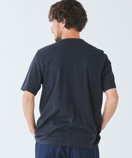 L.L.Bean（エルエルビーン）の「ジャパン・フィット　ケアフリー・アンシュリンカブル・ティ、半袖　ポケット付き　カタディン・ロゴ（Tシャツ/カットソー・メンズ・ヘザーグレー/ヘザーチャコール/ホワイト/ネイビー/ブラック/スカイブルー・SMALL/MEDIUM/LARGE/X-LARGE/XX-LARGE）」の10枚目の写真