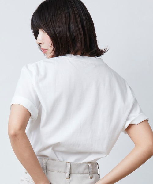 L.L.Bean（エルエルビーン）の「ジャパン・フィット　ケアフリー・アンシュリンカブル・ティ、半袖　ポケット付き　カタディン・ロゴ（Tシャツ/カットソー・メンズ・ヘザーグレー/ヘザーチャコール/ホワイト/ネイビー/ブラック/スカイブルー・SMALL/MEDIUM/LARGE/X-LARGE/XX-LARGE）」の16枚目の写真