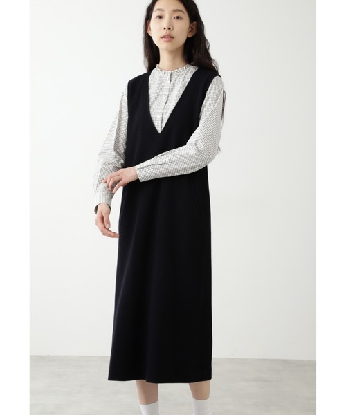 セール ダブルフェイスウールニットワンピース ワンピース Human Woman ヒューマンウーマン のファッション通販 Zozotown
