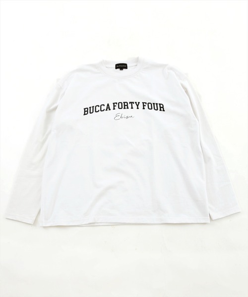 BUCCA 44（ブッカフォーティーフォー）の「【BUCCA 44】カレッジロゴプリントロンT（Tシャツ/カットソー・メンズ・イエロー/ブラック/ホワイト・MEDIUM/LARGE/X-LARGE/XX-LARGE/XXX-LARGE）」の2枚目の写真