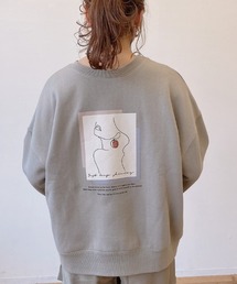 VANNIE U | VANNIE U　2WAYロゴフェイス裏起毛スウェット(スウェット)