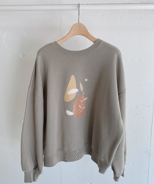 VANNIE U（ヴァニーユー）の「2WAYロゴフェイススウェット（スウェット・レディース・ブラウン/オリーブ/アイボリー/ホワイト系その他/ホワイト系その他2/ベージュ/グレイッシュベージュ/ライトグリーン/ライトブルー・FREE）」の8枚目の写真