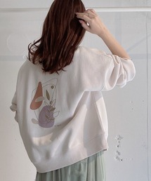 VANNIE U | 2WAYロゴフェイス裏起毛スウェット(スウェット)