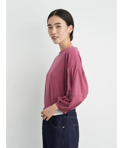 AMERICAN HOLIC(アメリカンホリック)の「袖タックデザイン7分袖カットプルオーバー *(Tシャツ/カットソー・レディース・ブラック/ブラウン/オフホワイト/ピンク・FREE)」の22枚目の写真