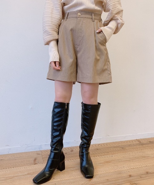 VANNIE U（ヴァニーユー）の「スクエアトゥミドルブーツ（ブーツ・レディース・ブラウン/ブラック・LARGE/MEDIUM/SMALL）」の15枚目の写真