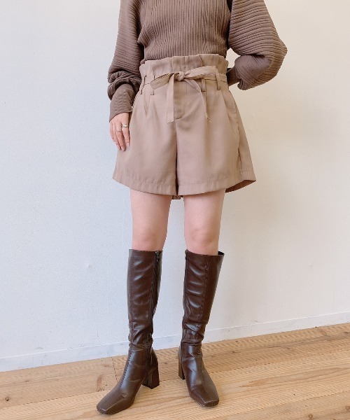 VANNIE U（ヴァニーユー）の「スクエアトゥミドルブーツ（ブーツ・レディース・ブラウン/ブラック・LARGE/MEDIUM/SMALL）」の10枚目の写真