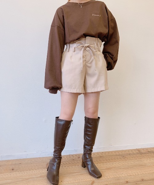 VANNIE U（ヴァニーユー）の「スクエアトゥミドルブーツ（ブーツ・レディース・ブラウン/ブラック・LARGE/MEDIUM/SMALL）」の19枚目の写真