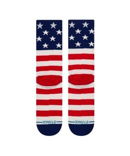 STANCE(スタンス)の「STANCE/スタンス ソックス THE FOURTH ST CREW A556A20FOS(ソックス/靴下・メンズ・レッド・S/L)」の4枚目の写真