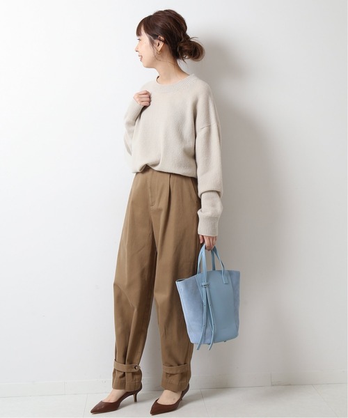 スピックアンドスパン カシミヤウールクループルオーバー ピンク Spick & Span（スピックアンドスパン）の「カシミヤウールクルー