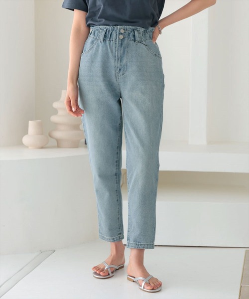 DONOBAN(ドノバン)の「ラッピングMOMパンツ(デニムパンツ・レディース・ブルー系その他/ブラック系その他/ホワイト系その他/グリーン系その他/ブルー系その他2/ホワイト系その他2・S/M)」の6枚目の写真