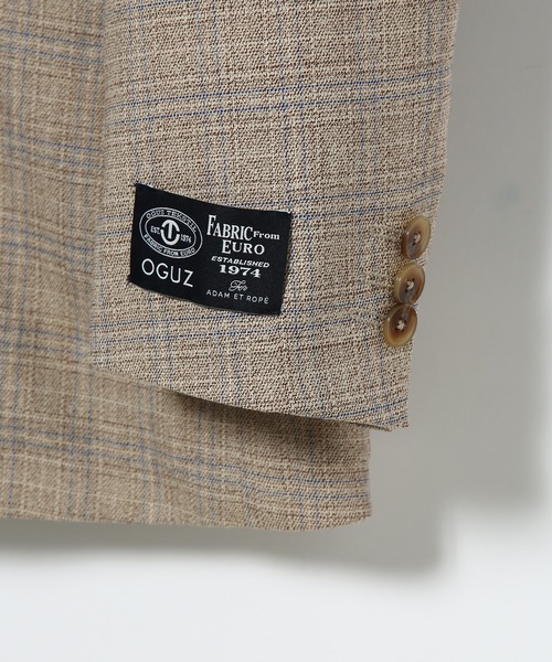 極美品 アダムエロペ × OGUZ 別注 T/R ストレッチ ルーズ スーツ M ADAM ET ROPE'（アダムエロペ）の「【OGUZ】ルーズダブル