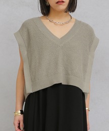 ap retro | バックベルトニットベスト【ZOZOTOWN限定商品】(ベスト)