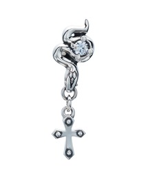 BIZARRE（ビザール）の「Bizarre ビザール サーペントクロスシルバーピアス（ピアス（片耳用））」