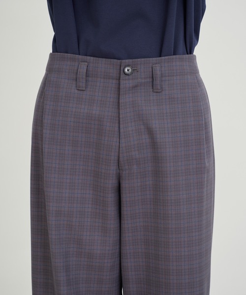 PUBLIC TOKYO（パブリックトウキョウ）の「ハイツイストワイドパンツ（スラックス・メンズ・チャコールグレー/グレー/マルチ・1/2/3）」の9枚目の写真