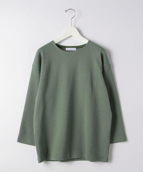 green label relaxing(グリーンレーベルリラクシング)の「SC ハーフリバー ノーカラー 7分袖 カットソー(Tシャツ/カットソー・メンズ・ライトグレー/オリーブ/オレンジ/ロイヤルブルー・SMALL/MEDIUM/LARGE/X-LARGE)」の19枚目の写真