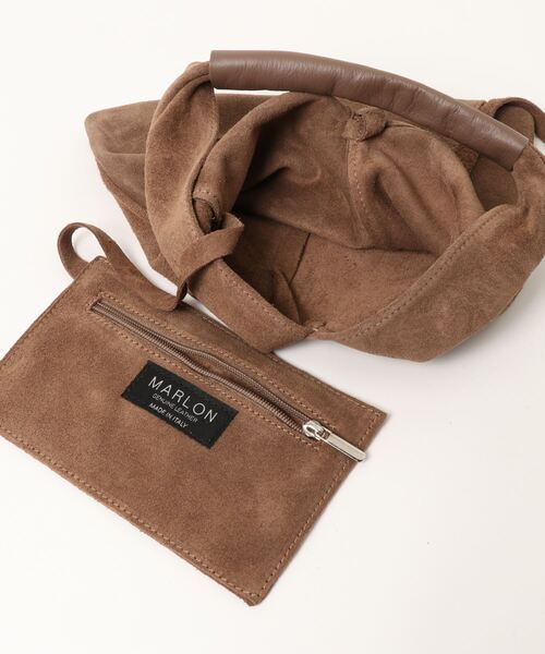 MARLON FIRENZE（マーロンフィレンツェ）の「【MARLON】ﾏｰﾛﾝイソザイホーボーバッグ（ハンドバッグ・レディース・カーキ/ブラウン系その他・FREE）」の5枚目の写真