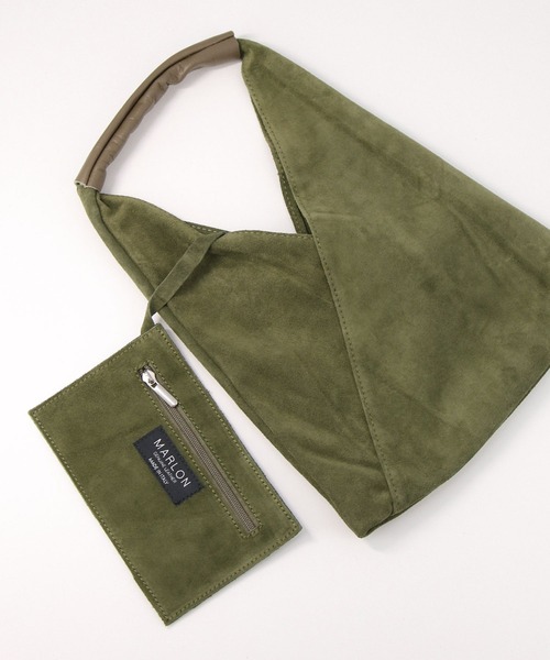 MARLON FIRENZE（マーロンフィレンツェ）の「【MARLON】ﾏｰﾛﾝイソザイホーボーバッグ（ハンドバッグ・レディース・カーキ/ブラウン系その他・FREE）」の8枚目の写真
