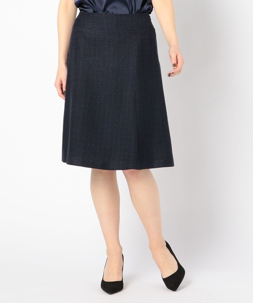 NARACAMICIE（ナラカミーチェ）の「《セットアップスーツ対応》ツィードフレアースカート（スカート・レディース・ネイビー・MEDIUM/LARGE/SMALL）」の16枚目の写真