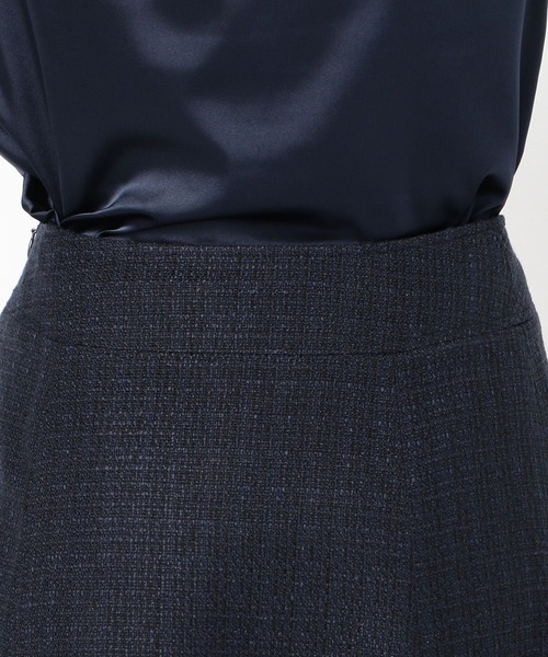 NARACAMICIE（ナラカミーチェ）の「《セットアップスーツ対応》ツィードフレアースカート（スカート・レディース・ネイビー・MEDIUM/LARGE/SMALL）」の6枚目の写真