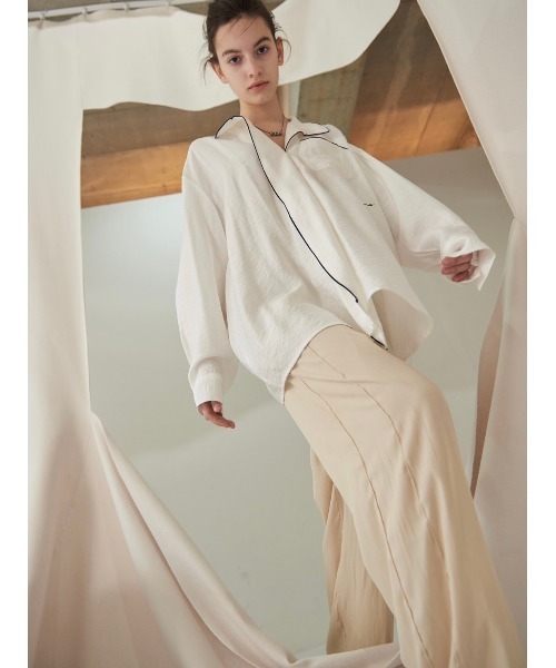 13MONTH（サーティーンマンス）の「【13month】PIPING SHIRT（シャツ/ブラウス・メンズ・ホワイト・M/L）」の16枚目の写真