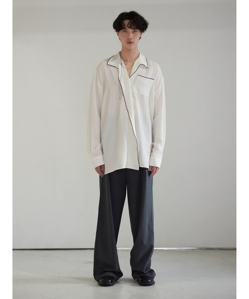 13MONTH（サーティーンマンス）の「【13month】PIPING SHIRT（シャツ/ブラウス・メンズ・ホワイト・M/L）」の8枚目の写真