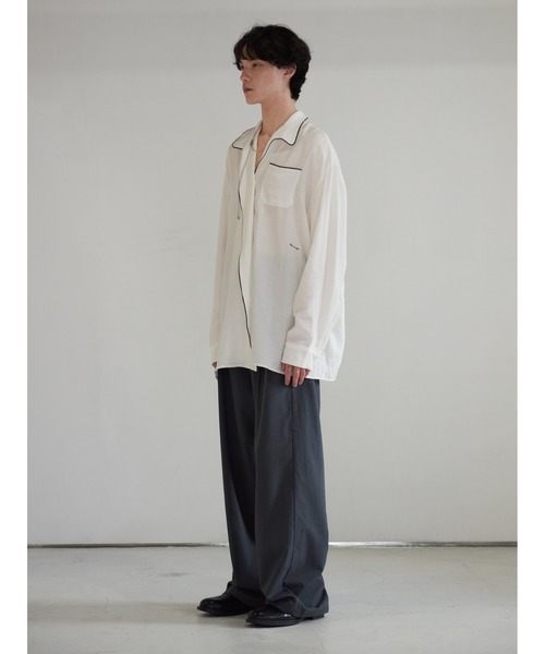 13MONTH（サーティーンマンス）の「【13month】PIPING SHIRT（シャツ/ブラウス・メンズ・ホワイト・M/L）」の11枚目の写真