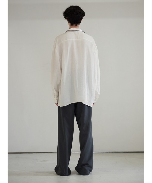 13MONTH（サーティーンマンス）の「【13month】PIPING SHIRT（シャツ/ブラウス・メンズ・ホワイト・M/L）」の15枚目の写真