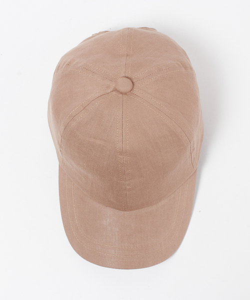 MELROSE claire（メルローズ クレール）の「リネンキャップ（キャップ・レディース・ベージュ/ダークグレー・FREE）」の5枚目の写真