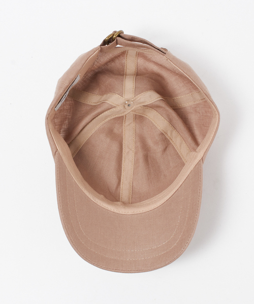 MELROSE claire（メルローズ クレール）の「リネンキャップ（キャップ・レディース・ベージュ/ダークグレー・FREE）」の6枚目の写真
