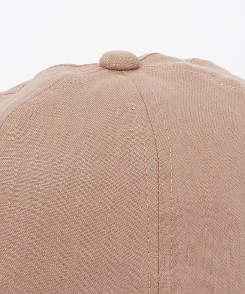 MELROSE claire（メルローズ クレール）の「リネンキャップ（キャップ・レディース・ベージュ/ダークグレー・FREE）」の7枚目の写真