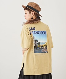 CUBE SUGAR（キューブシュガー）の「OE天竺 バック転写プリント Tシャツ（Tシャツ/カットソー）」