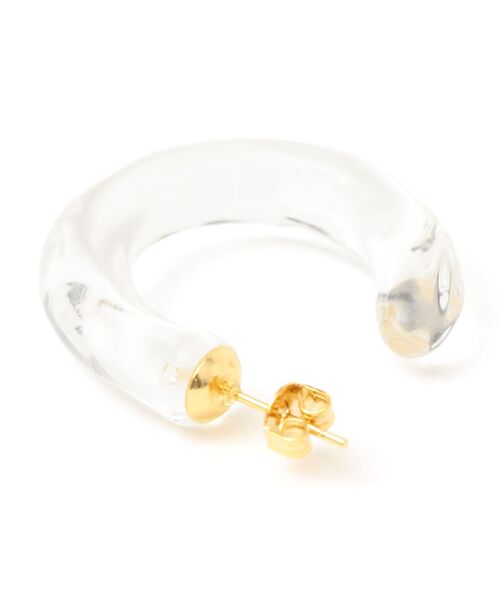 SHIPS（シップス）の「HARIO for SHIPS:フープピアス（ピアス（両耳用）・レディース・オフホワイト・ONE SIZE）」の3枚目の写真