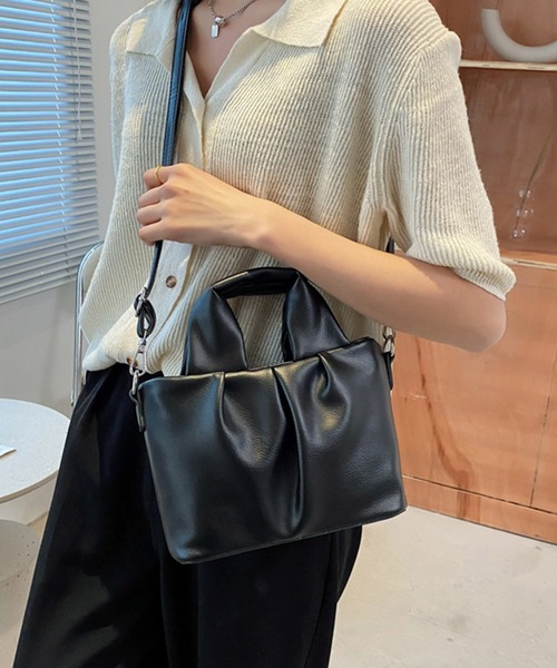 TABI PAL(タビパル)の「2wayスクエア ショルダーバッグ(ショルダーバッグ・レディース・アイボリー/ライトグリーン/ブラック・FREE)」の2枚目の写真