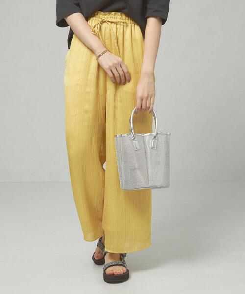 Casselini（キャセリーニ）の「＜CASSELINI＞チュール パネル トートバッグ（トートバッグ・レディース・ブラック/シルバー・FREE）」の2枚目の写真