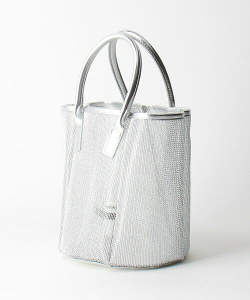 Casselini（キャセリーニ）の「＜CASSELINI＞チュール パネル トートバッグ（トートバッグ・レディース・ブラック/シルバー・FREE）」の3枚目の写真
