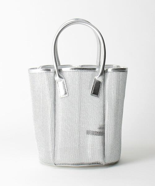 Casselini（キャセリーニ）の「＜CASSELINI＞チュール パネル トートバッグ（トートバッグ・レディース・ブラック/シルバー・FREE）」の10枚目の写真