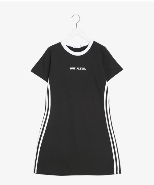 SONA(ソナ)の「SONYUNARA ホワイトライン半袖ワンピース(ワンピース・レディース・ブラック/パープル・FREE)」の19枚目の写真