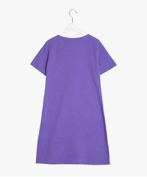 SONA(ソナ)の「SONYUNARA ホワイトライン半袖ワンピース(ワンピース・レディース・ブラック/パープル・FREE)」の14枚目の写真