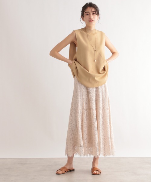 LE FOYER（ルフォワイエ）の「ベーシックノースリーブニット（ニット/セーター・レディース・ブラック/ブルー/ベージュ・38）」の17枚目の写真