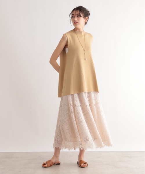 LE FOYER（ルフォワイエ）の「ベーシックノースリーブニット（ニット/セーター・レディース・ブラック/ブルー/ベージュ・38）」の20枚目の写真